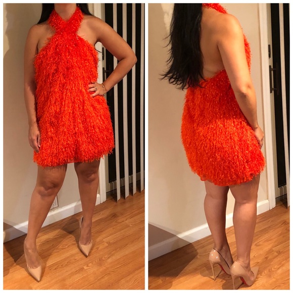 Zara | Dresses | Zara Fringe Halter Neck Dress | Poshmark